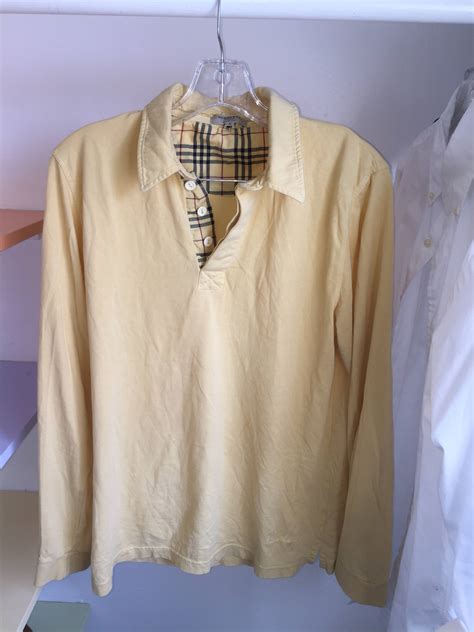 long sleeve burberry polo|authentic burberry polo shirt.